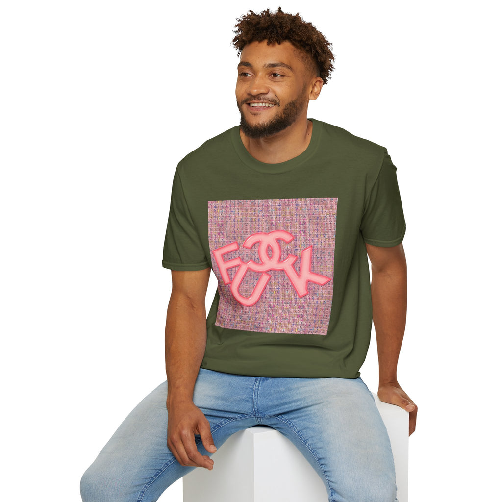 Fake Designer™: Pink Tweed Fuck│ Softsyle T-shirt