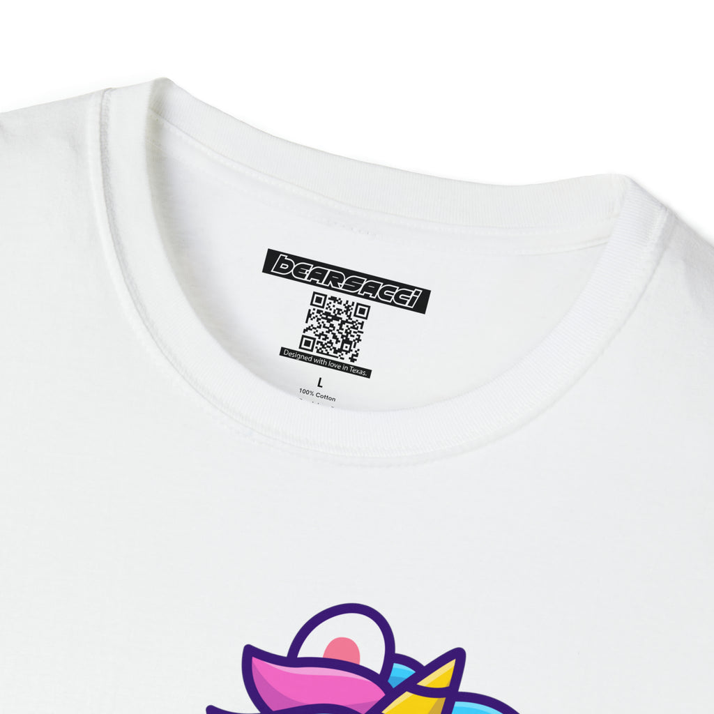 HyperPop™: Unicorn Lifting Dumbell (Getting Good At Hugging) │ Softsyle T-shirt