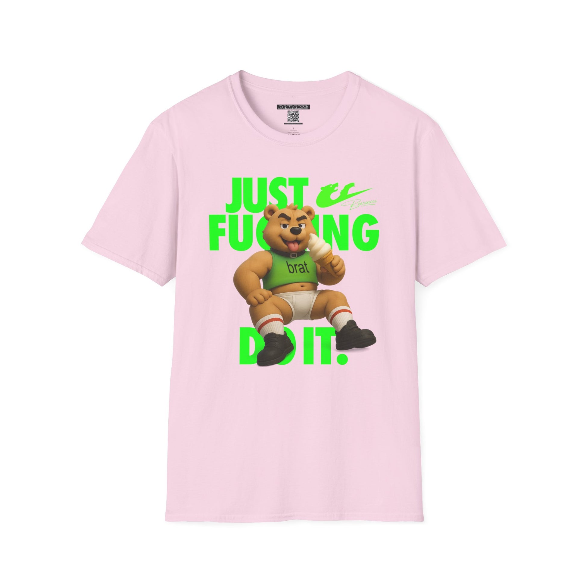 Bearsacci™ X Dominion: Just Fucking Do It Brat Teddy Bear│ Softsyle T-shirt
