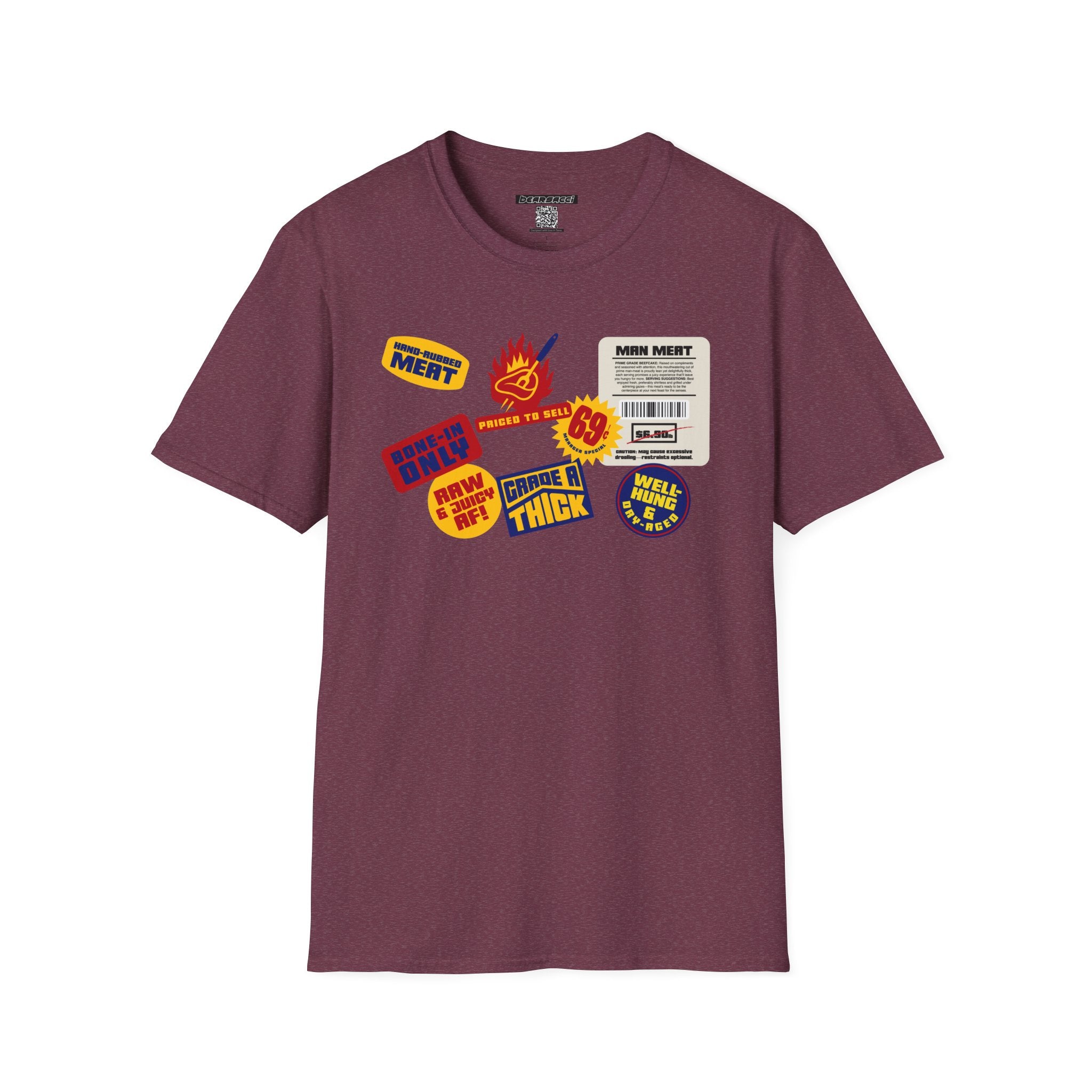 Bearmart®: Butcher Isle Meat Stickers (1950s Colorway) │Softsyle T-shirt