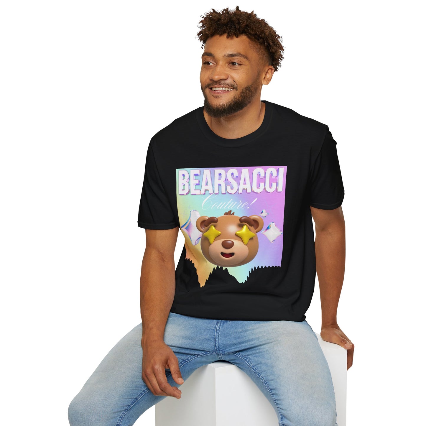 Fake Designer™: Holo Teddy Bear│ Softsyle T-shirt