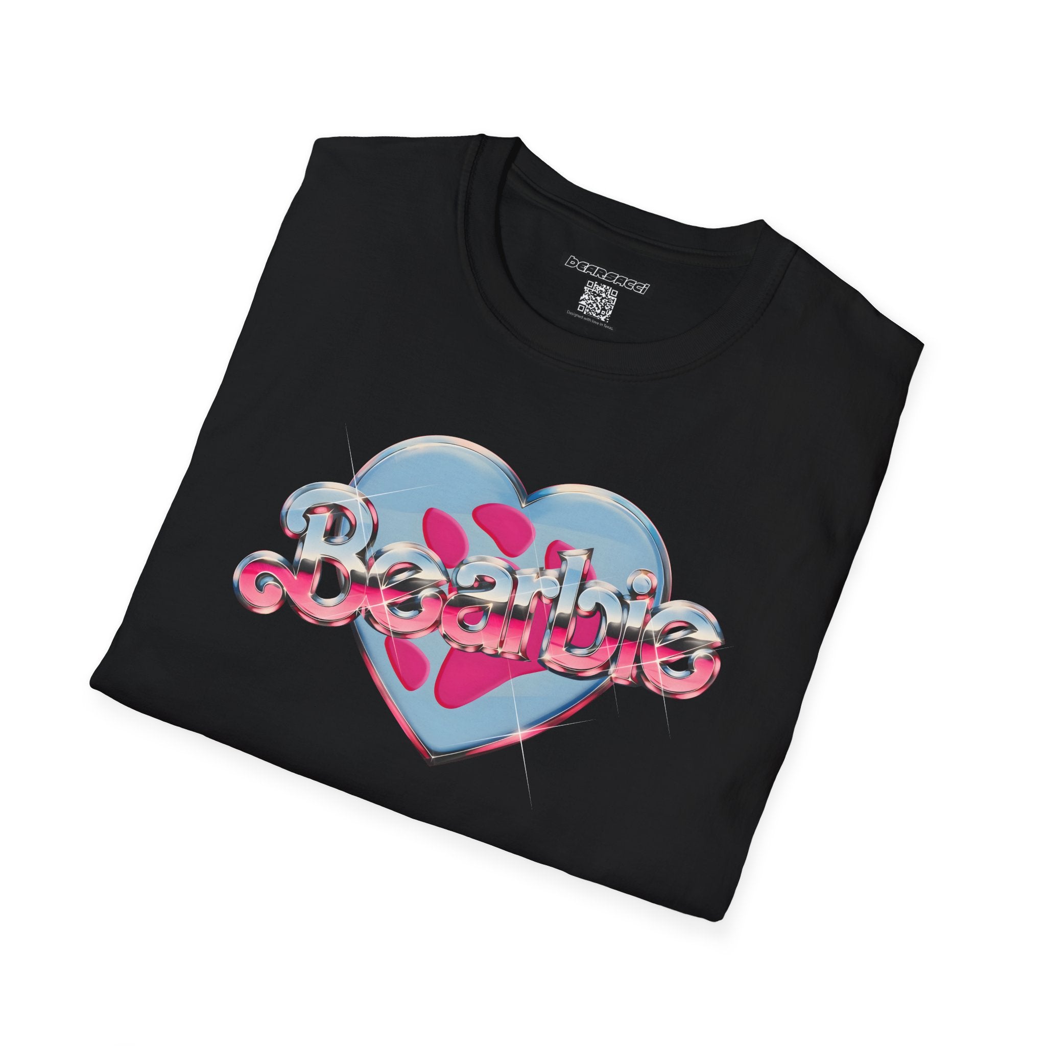 Bearbie®: Heart Bear Claw Logo │Softsyle T-shirt
