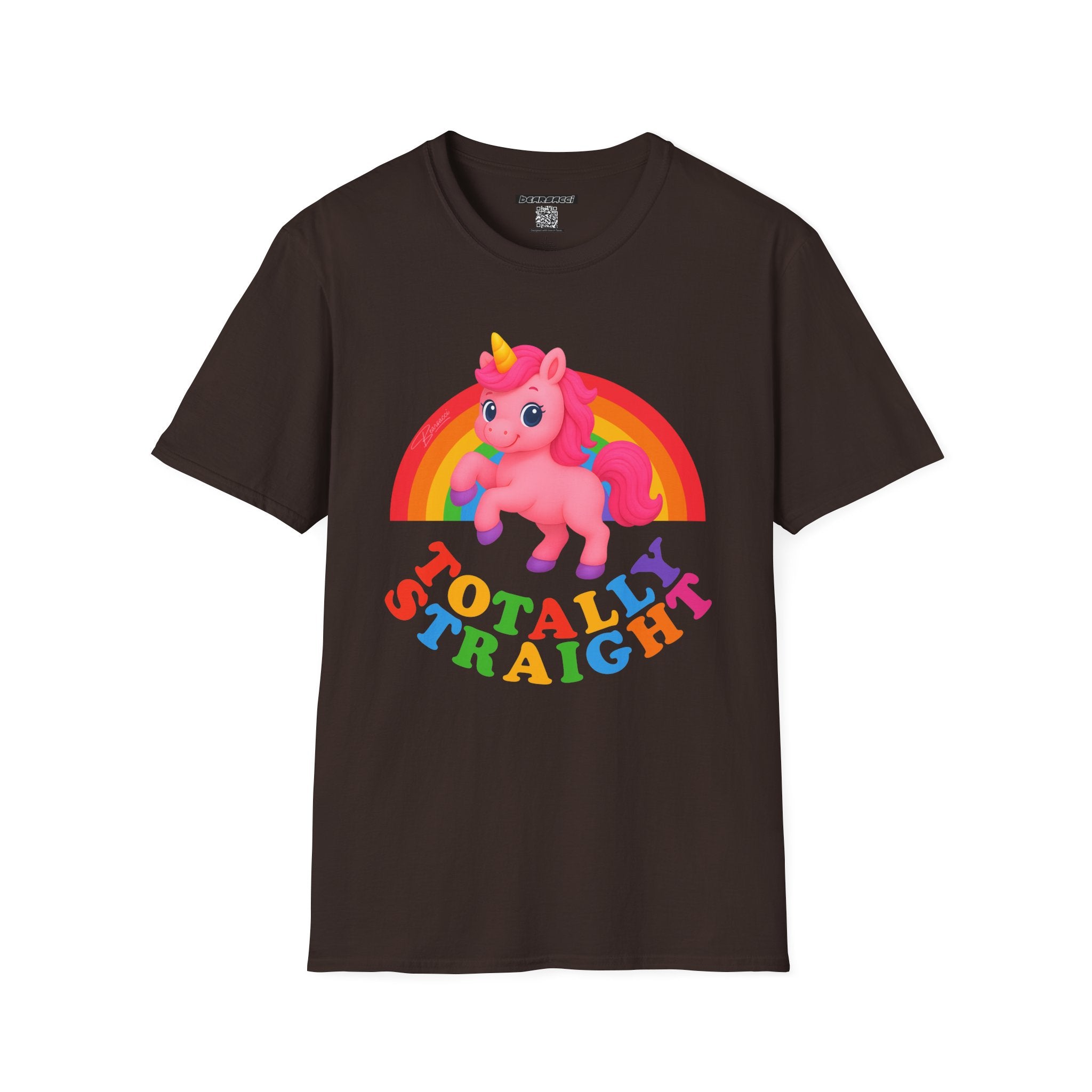HyperPop™: Totally Straight Pink Unicorn │ Softsyle T-shirt