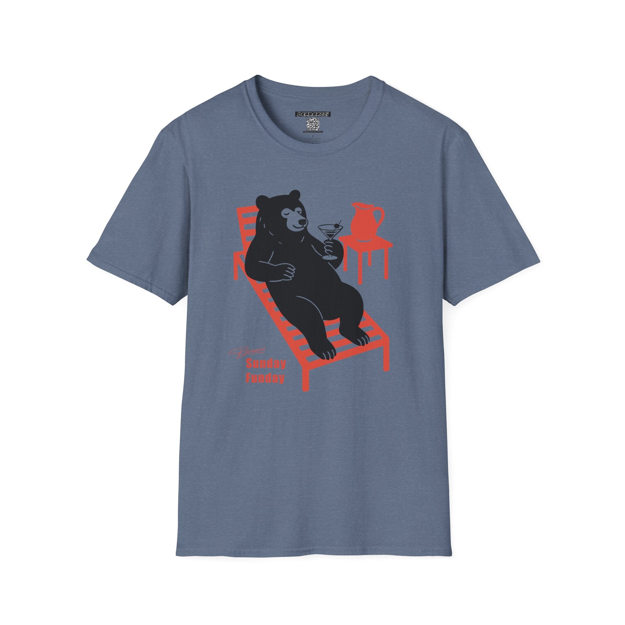 Bearsacci® X Wanderlust®: Sunday Funday Lazy Bear│ Softsyle T-shirt