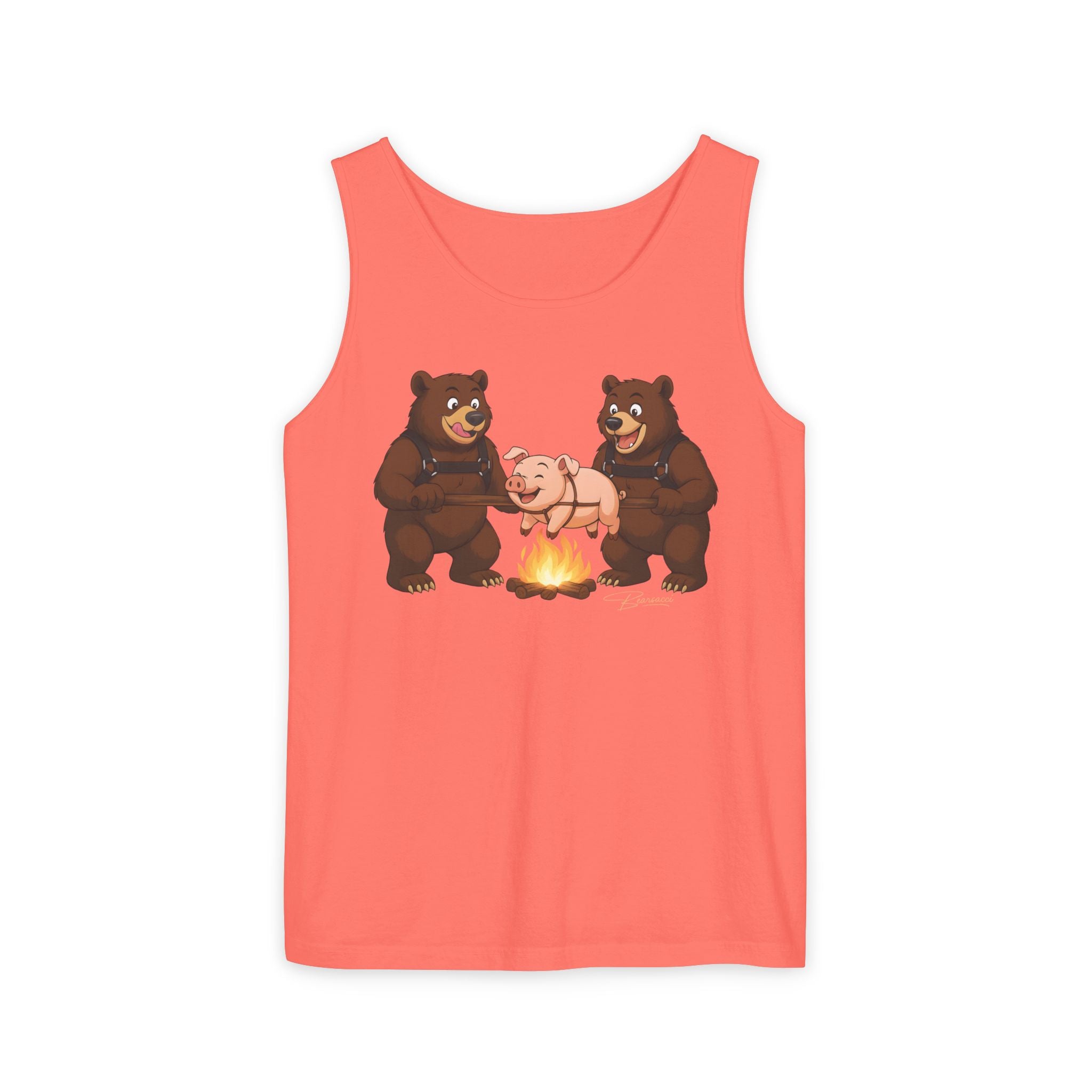 Bearmart®: Spit Roast Pig │Garment-Dyed Tank Top
