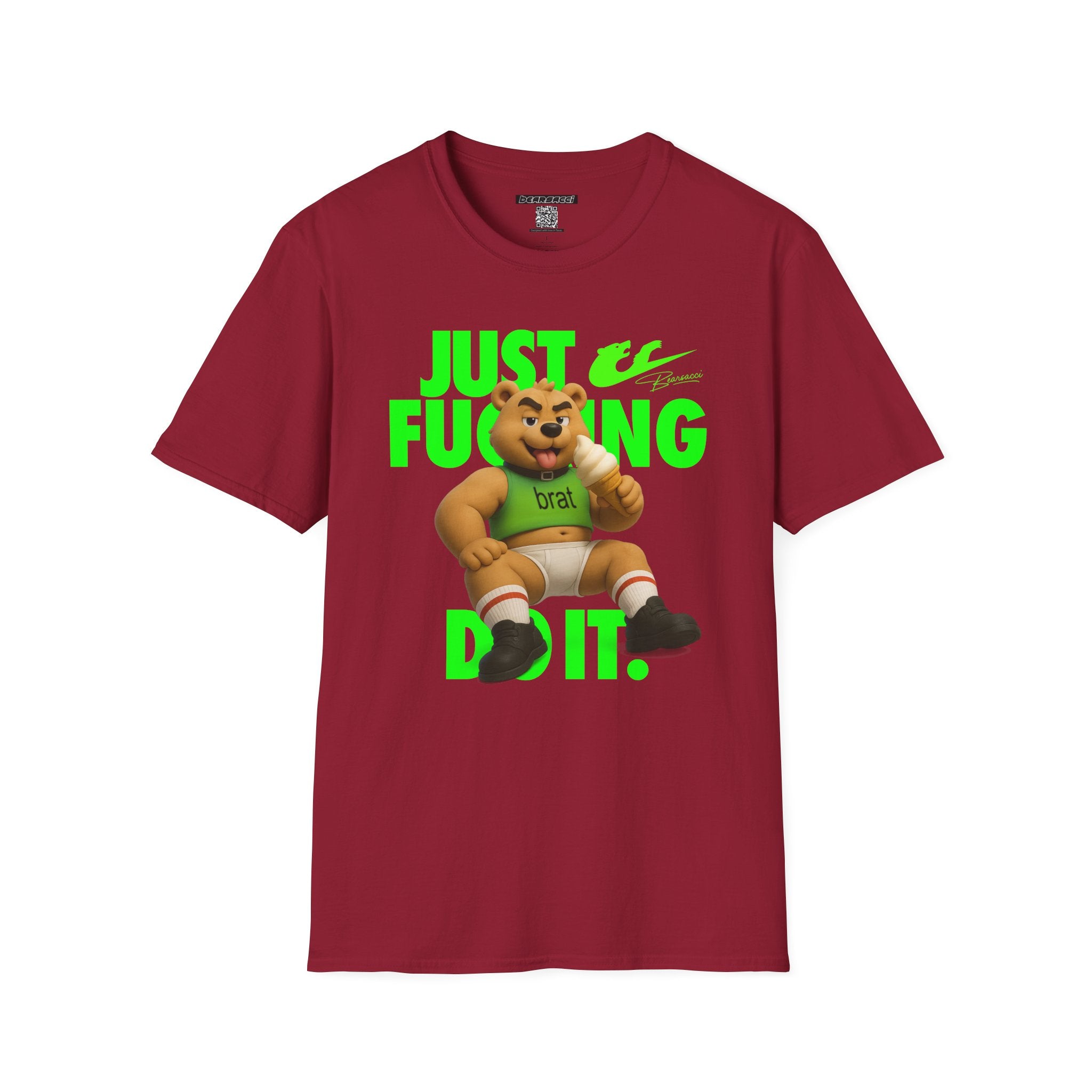 Bearsacci™ X Dominion: Just Fucking Do It Brat Teddy Bear│ Softsyle T-shirt