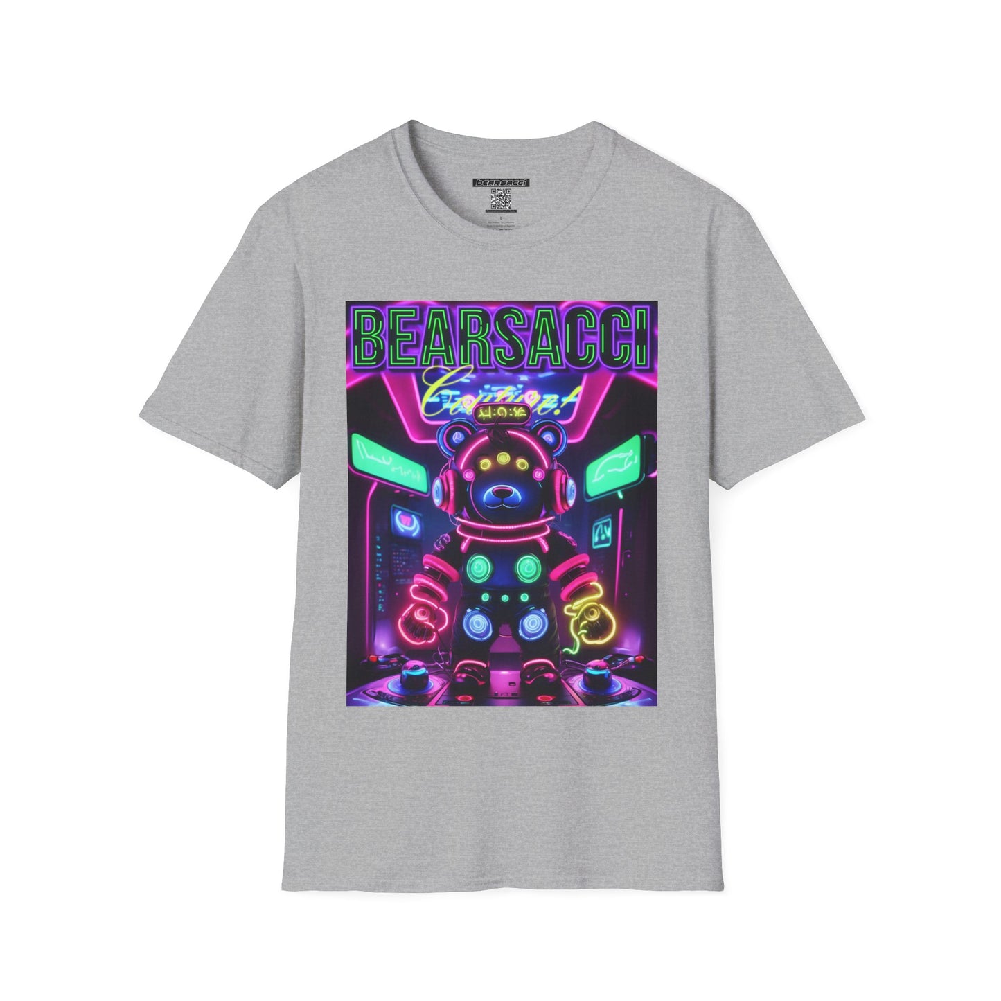 Fake Designer™: Neon Teddy Bear│ Softsyle T-shirt