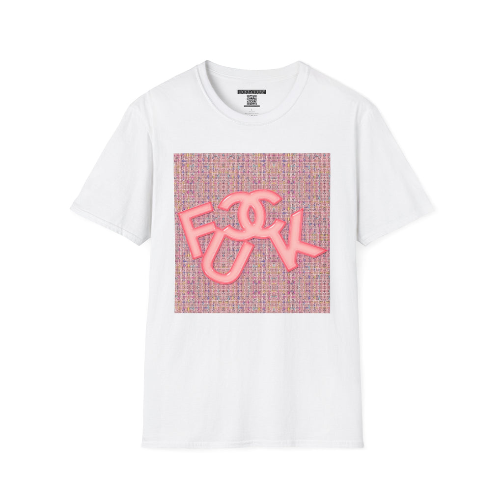 Fake Designer™: Pink Tweed Fuck│ Softsyle T-shirt