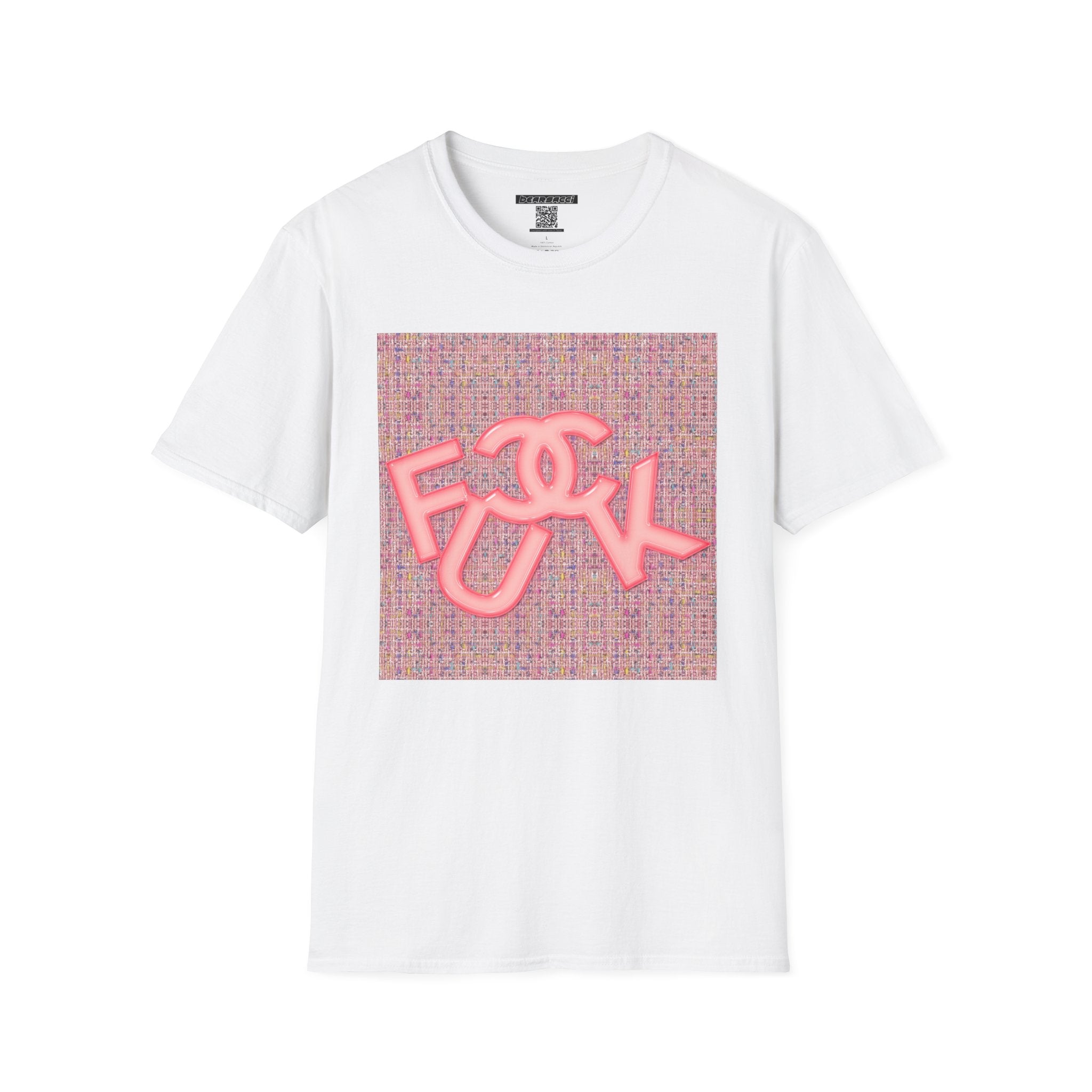 Fake Designer™: Pink Tweed Fuck│ Softsyle T-shirt