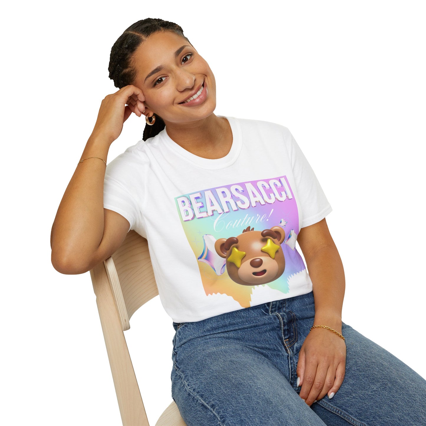 Fake Designer™: Holo Teddy Bear│ Softsyle T-shirt