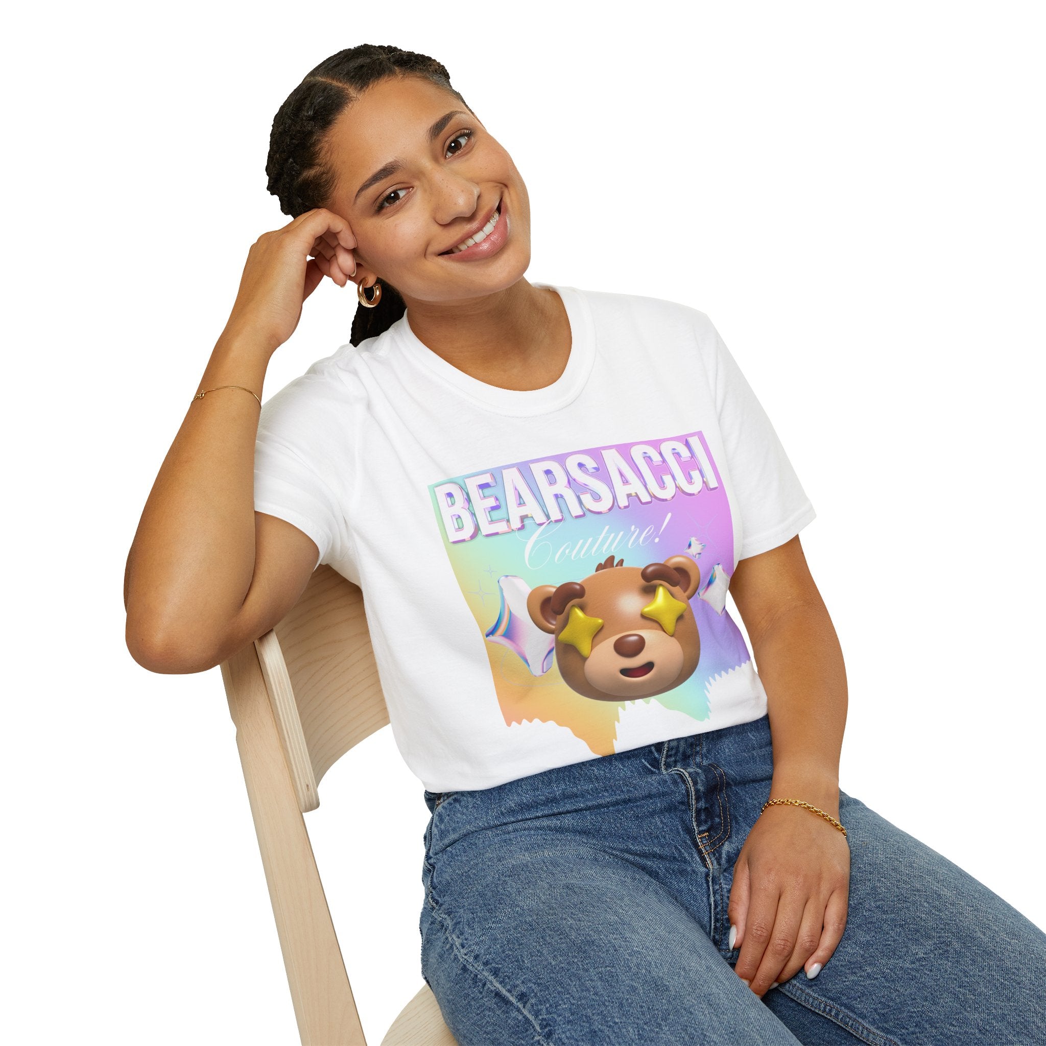 Fake Designer™: Holo Teddy Bear│ Softsyle T-shirt