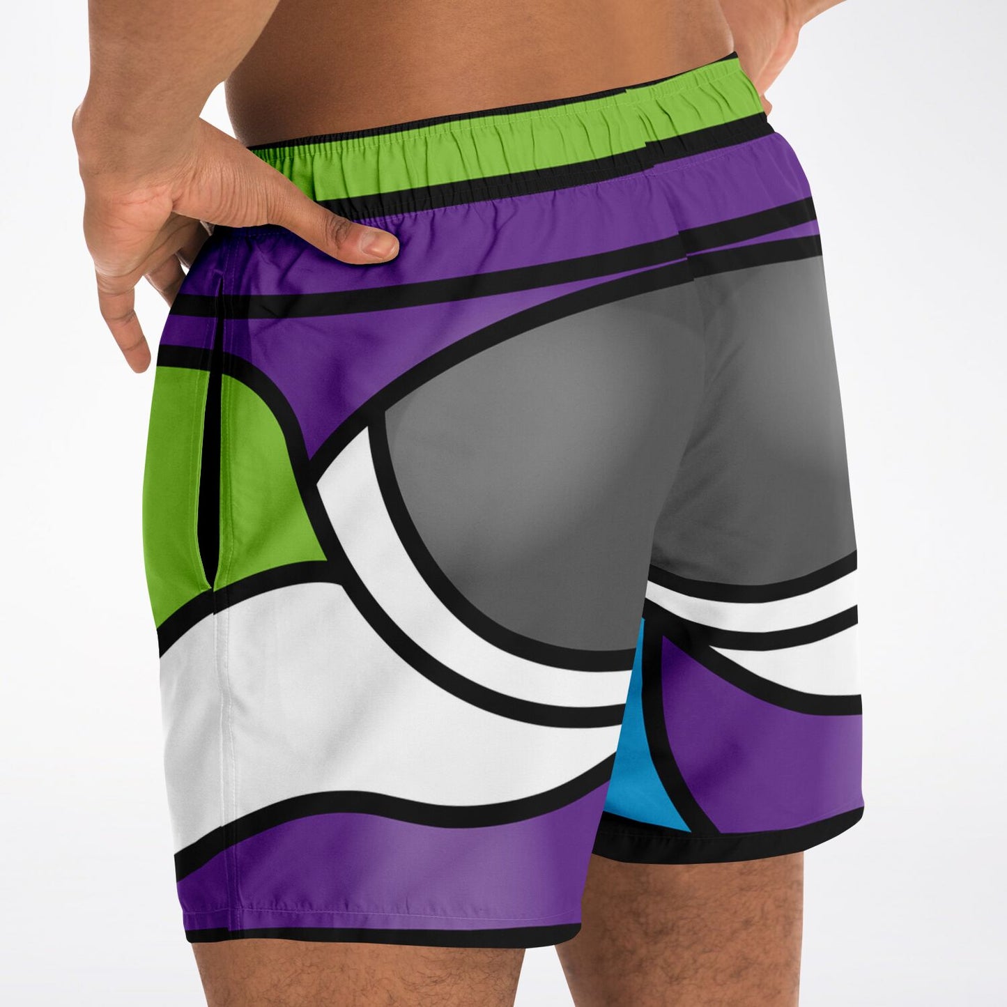 Zeus Riptide (Space Ranger Edition) │ Trompe L'Oeil Swim Trunks