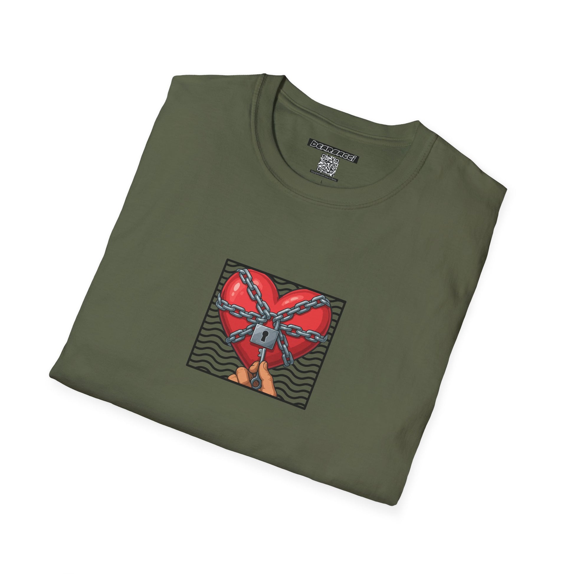 SlutPride® X Dominion®: Locked Heart │ Softsyle T-shirt
