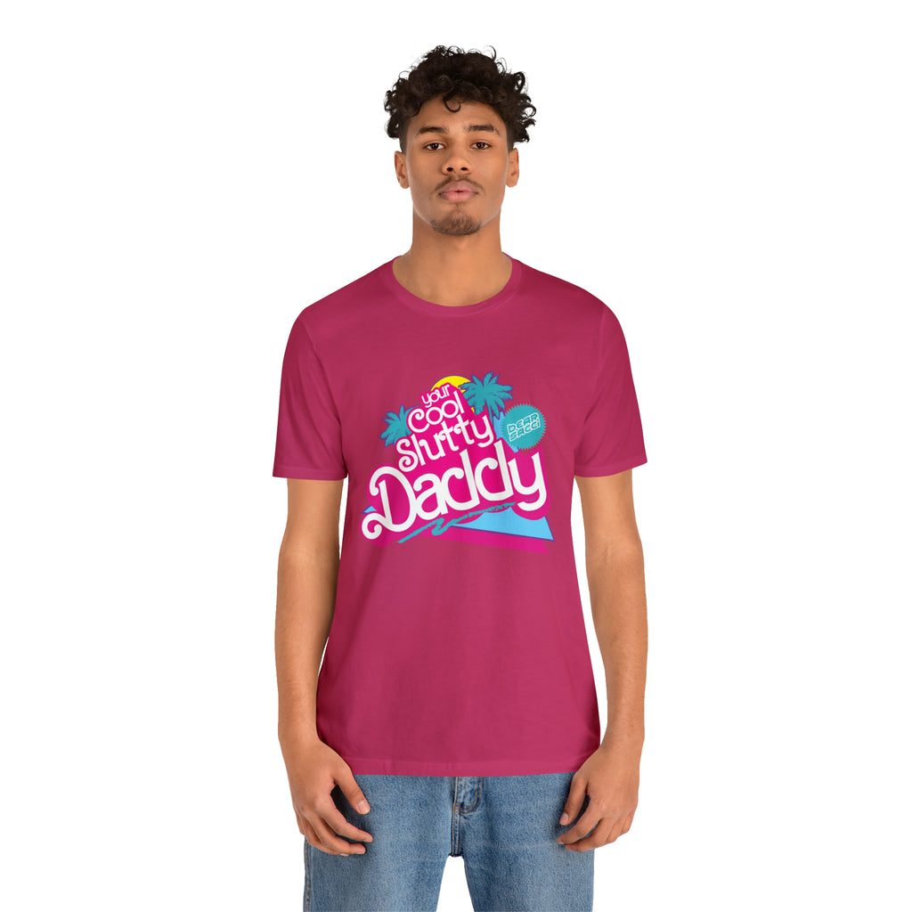 Bearbie™ X Slutpride™: "I'm Your Cool Slutty Daddy" Malibu-Style Logo │ Premium Jersey T-shirt