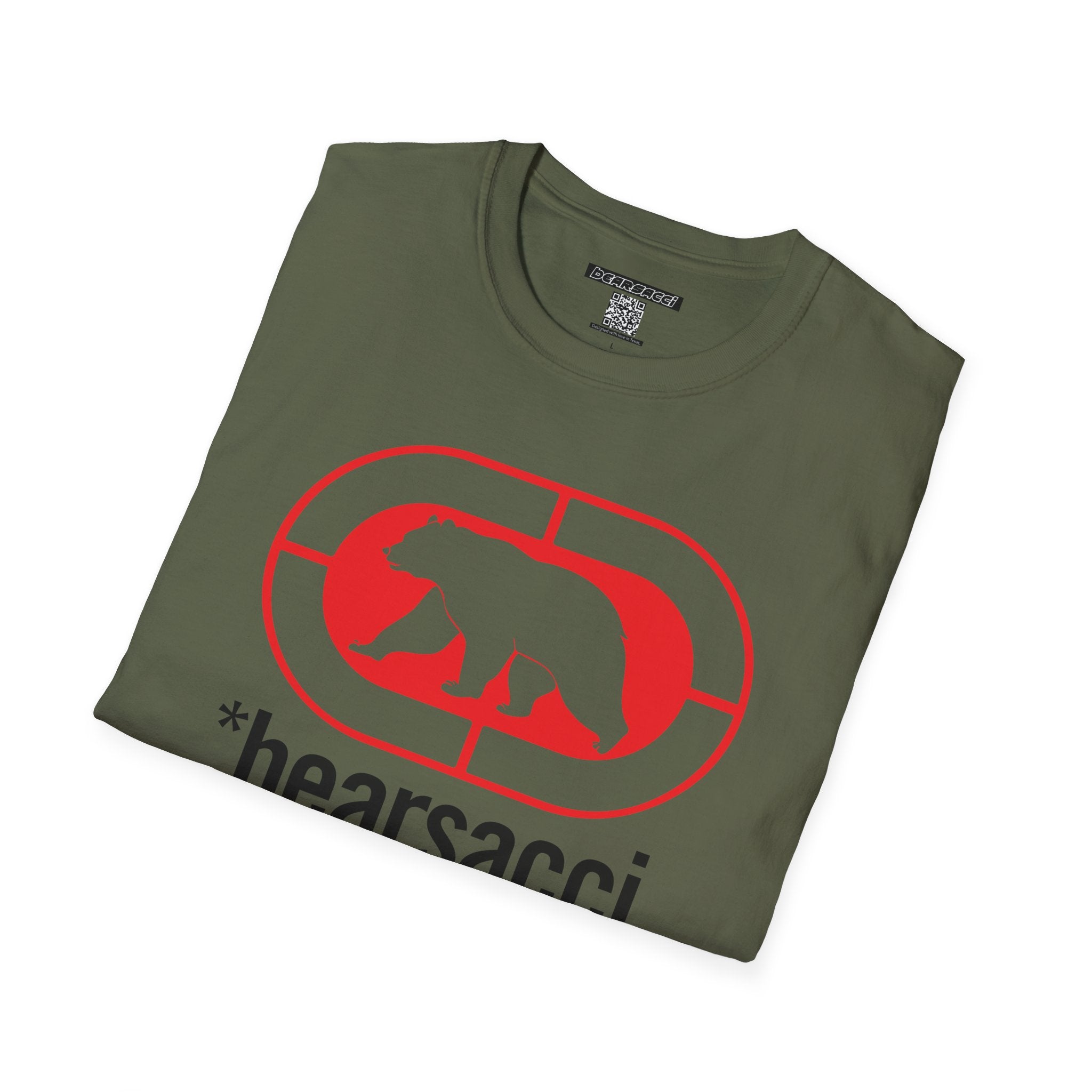 Bearmart® X FakeDesigner®: Bearsacci® Street Logo Tee │Softsyle T-shirt
