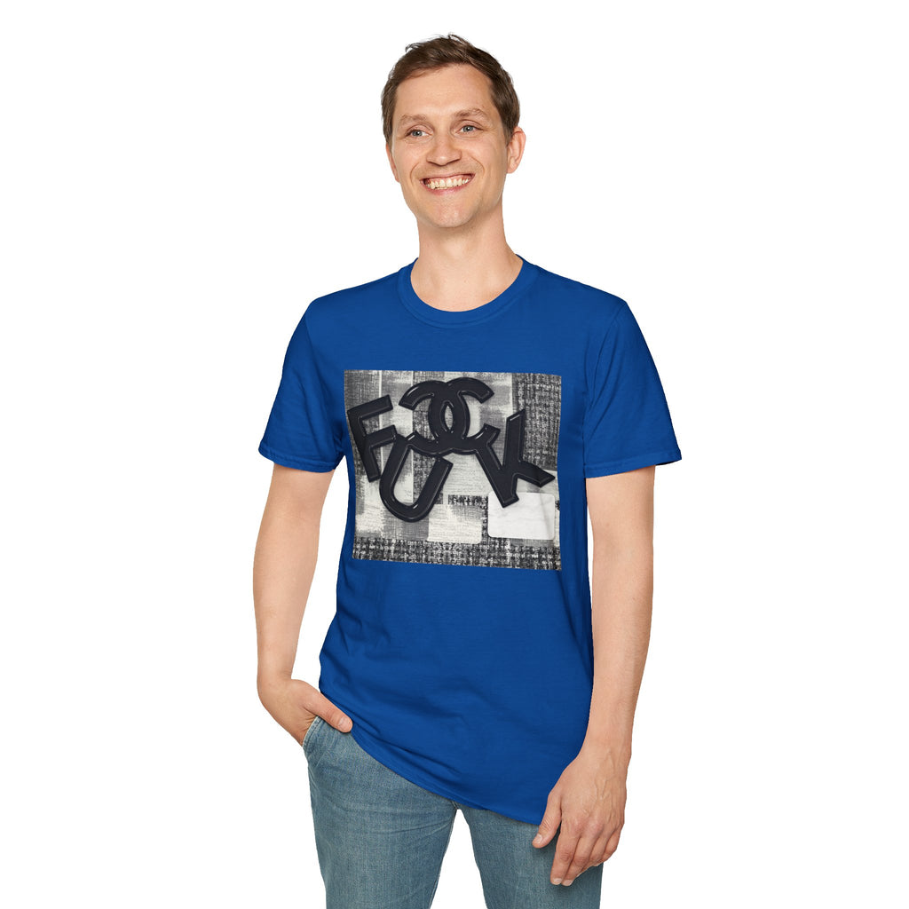 Fake Designer™: Tweed Patchwork Fuck│ Softsyle T-shirt