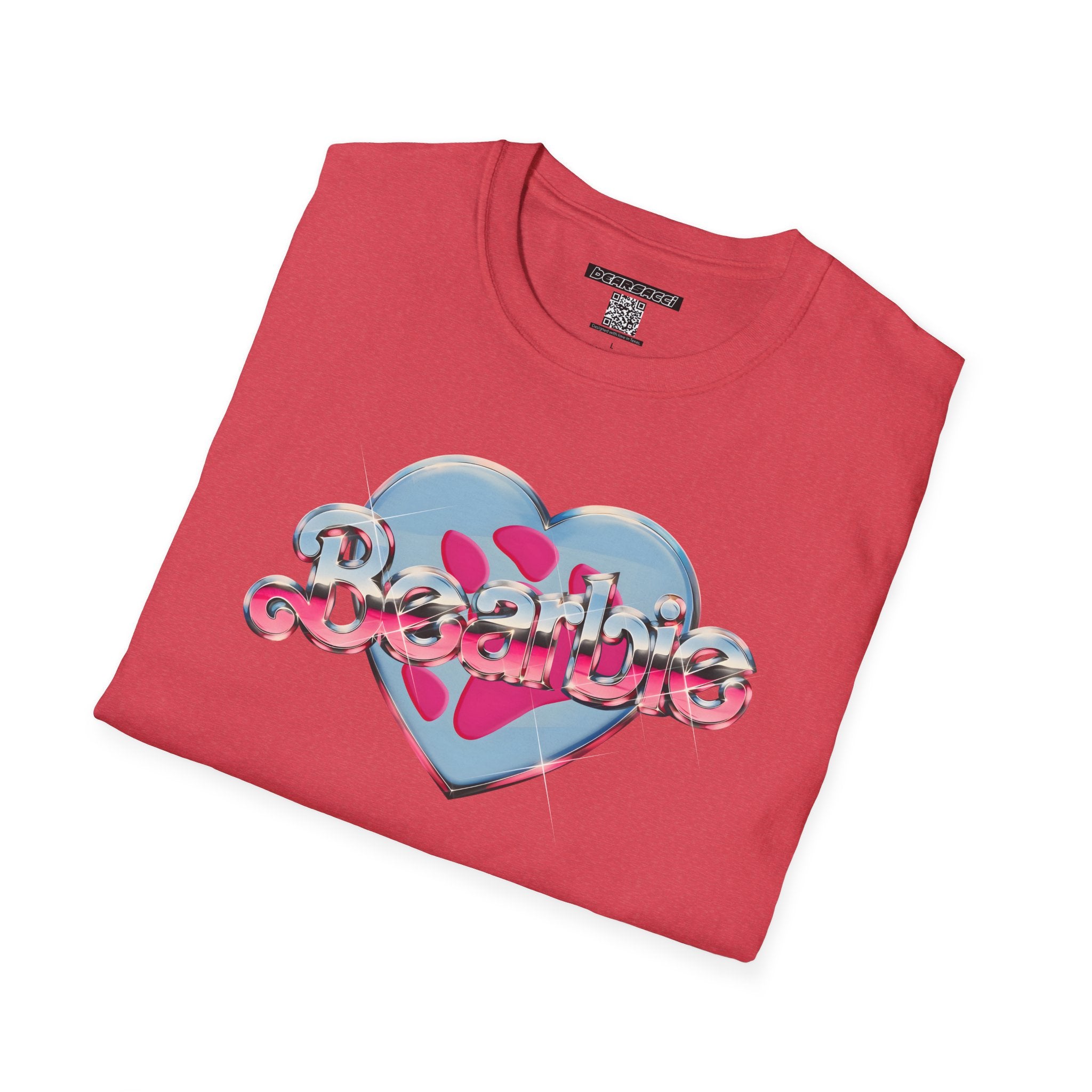 Bearbie®: Heart Bear Claw Logo │Softsyle T-shirt