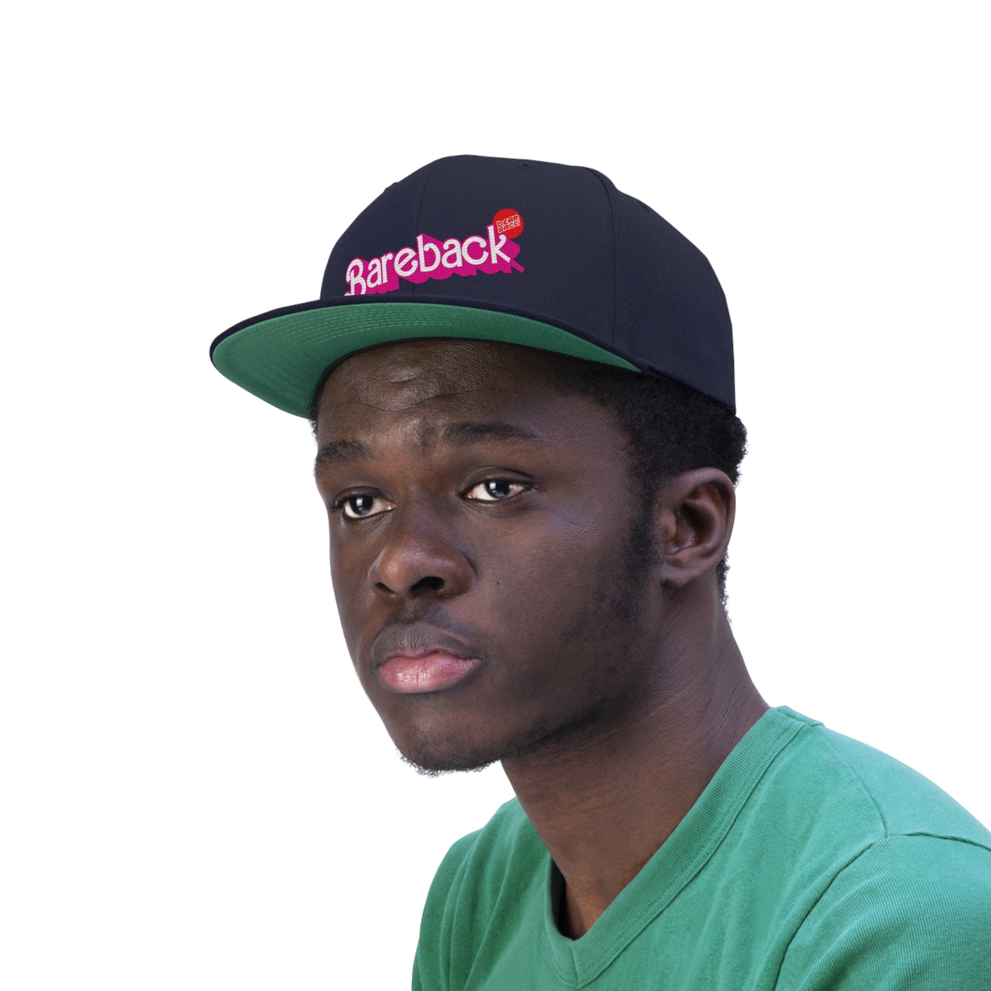 Bearbie™ X Slutpride™: Bareback Logo │Unisex Flat Bill Hat