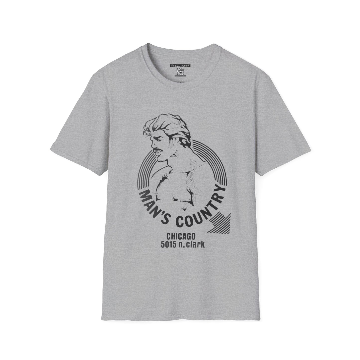 SlutPride™: Man's Country (Chicago Bathhouse 1973-2017) │ Softsyle T-shirt