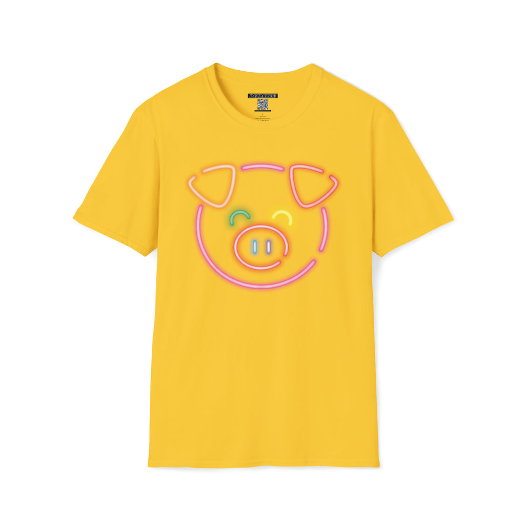 HyperPop™ X SlutPride™: Neon Pig│ Softsyle T-shirt