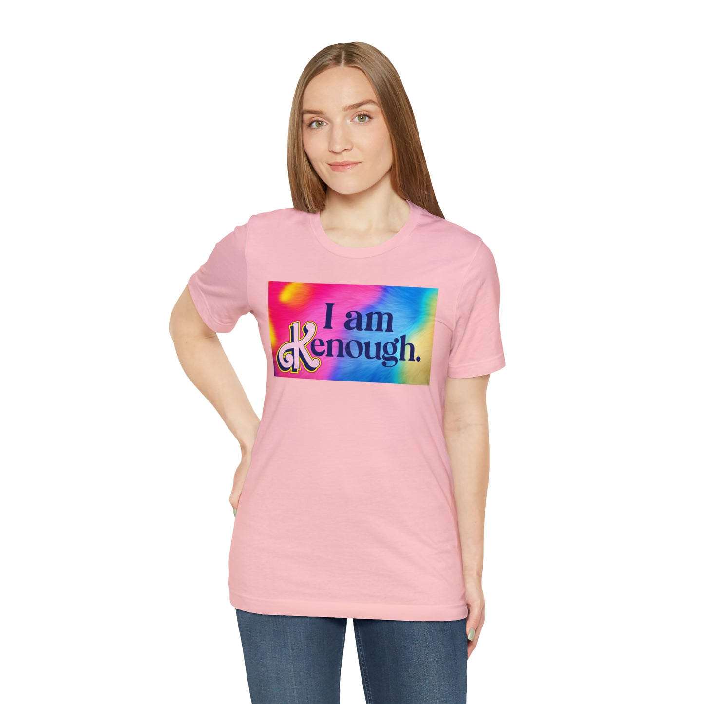 Bearbie: "I am Kenough" With Rainbow Background │ Premium Jersey T-shirt