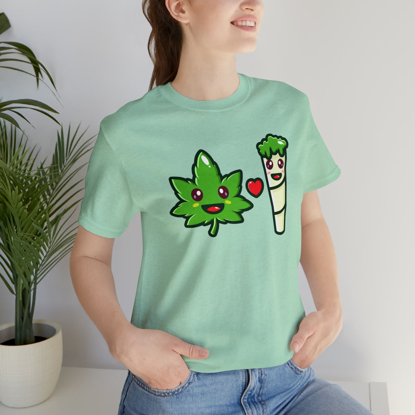 Stoney: Leafy Loves Blunty  │Premium Jersey T-shirt