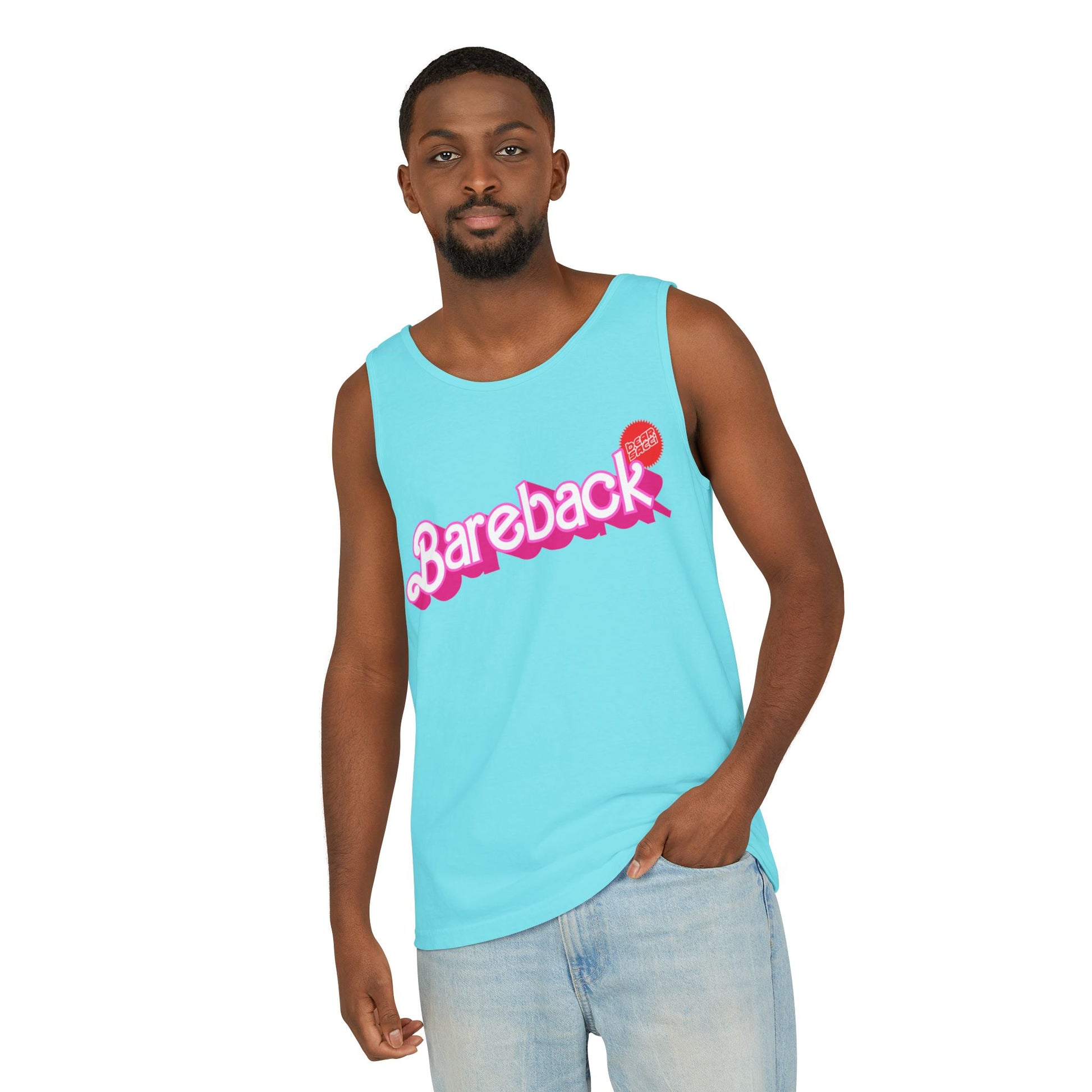 Bearbie® X Slutpride®: Bareback Logo │Garment-Dyed Tank Top
