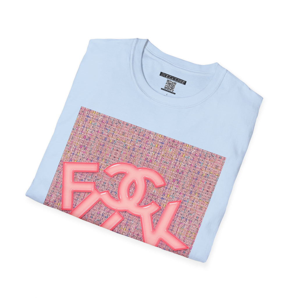 Fake Designer™: Pink Tweed Fuck│ Softsyle T-shirt