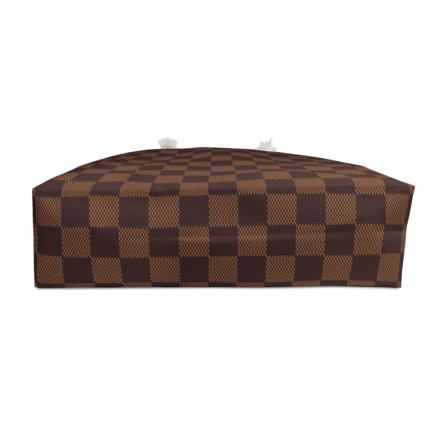 Mocha Bronze Checkerboard │ Weekender Bag (Rope Handle)