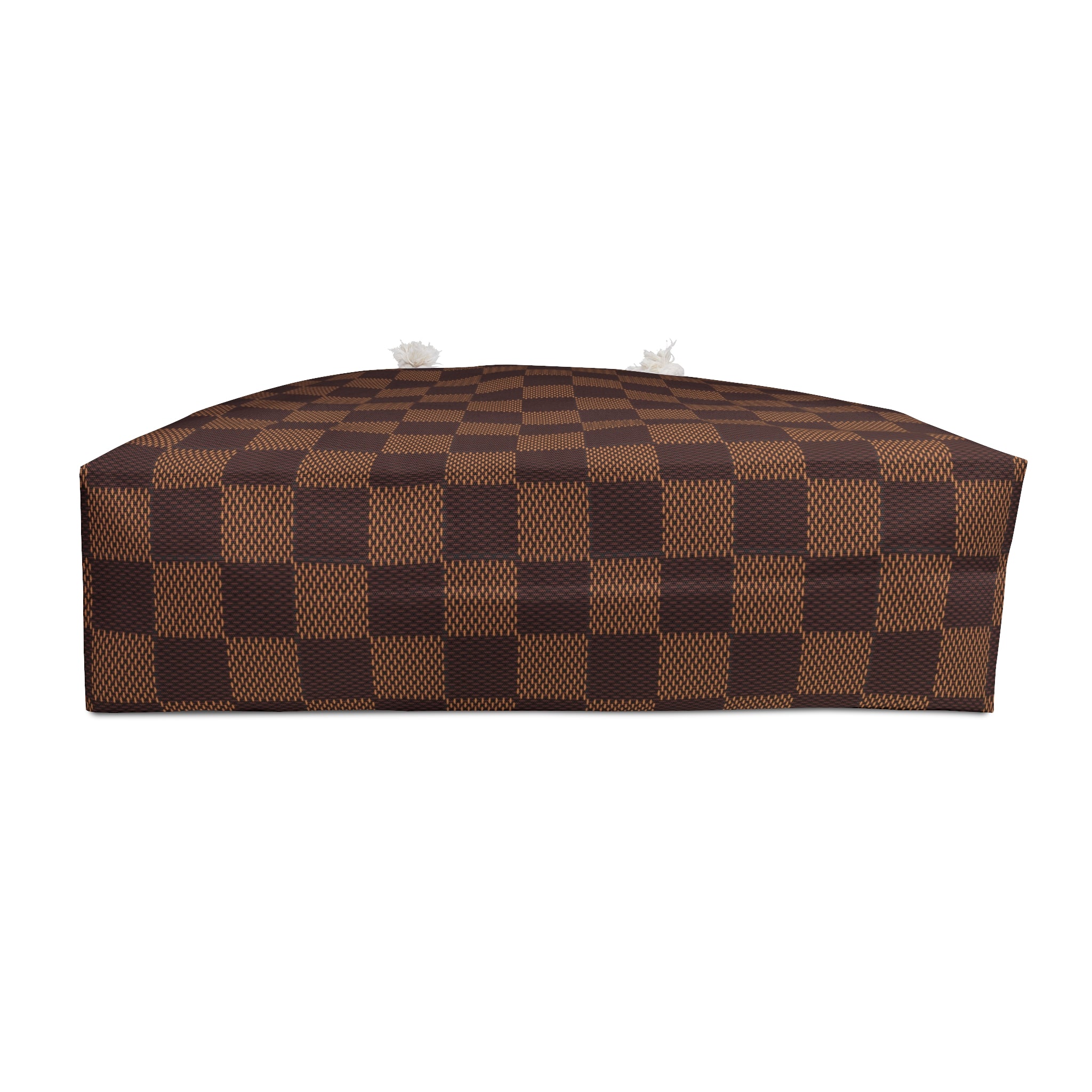 Mocha Bronze Checkerboard │ Weekender Bag (Rope Handle)