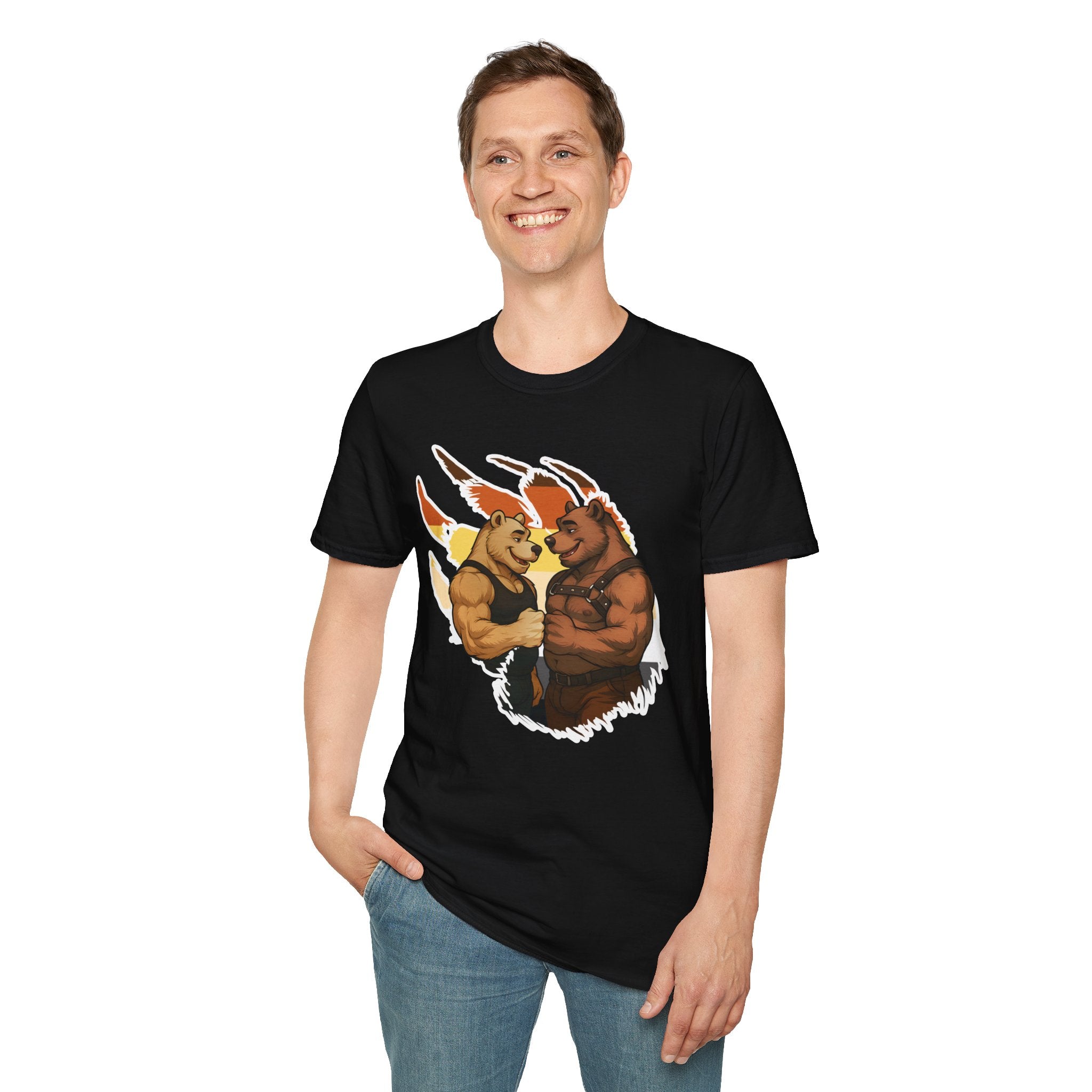Bearsacci™: Fist Bumping Bears │ Softsyle T-shirt