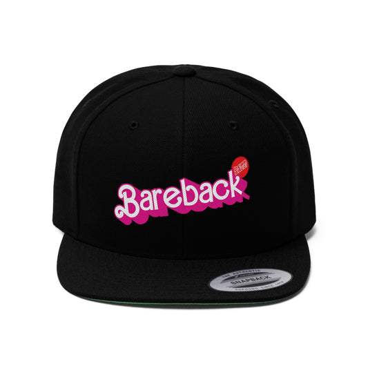 Bearbie™ X Slutpride™: Bareback Logo │Unisex Flat Bill Hat