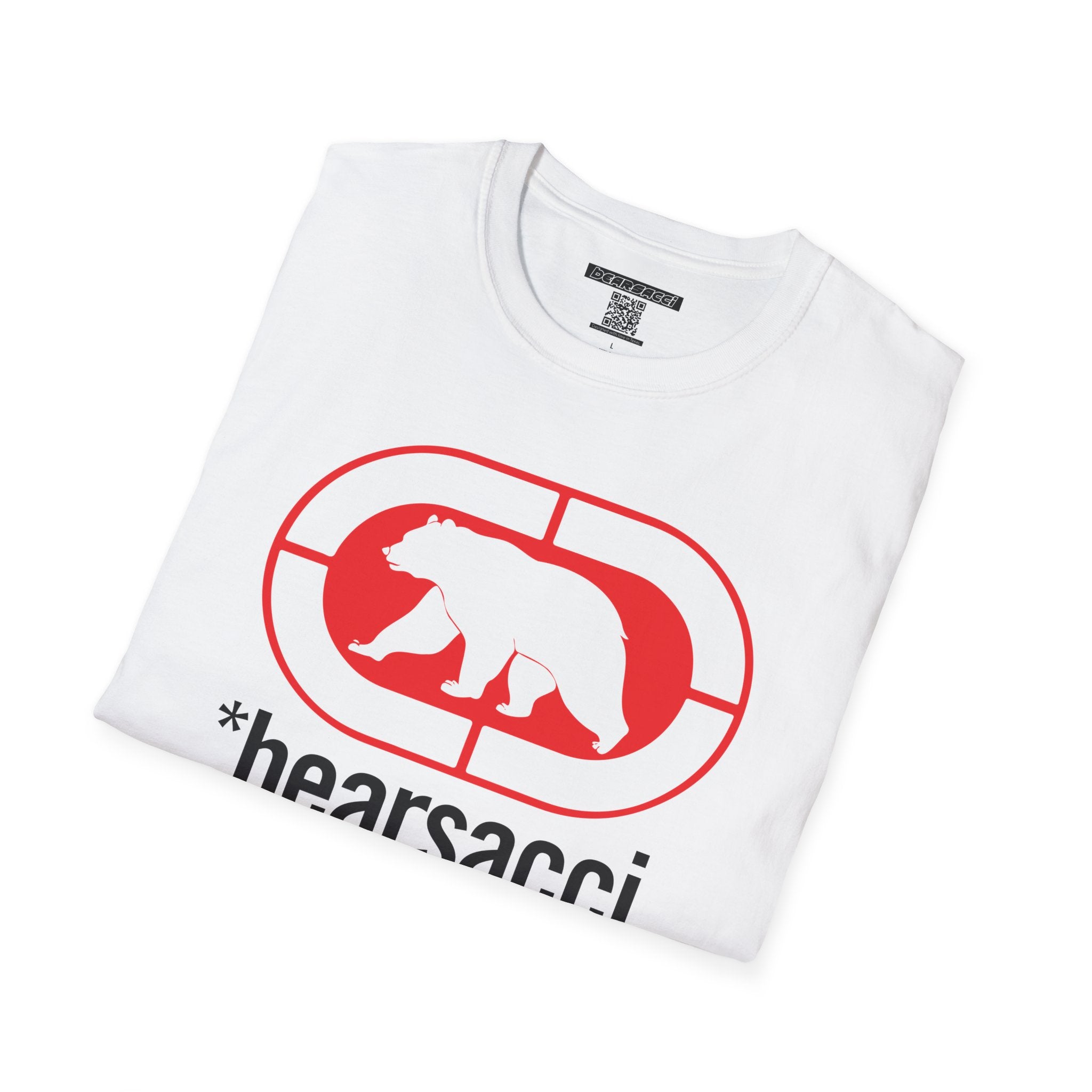 Bearmart® X FakeDesigner®: Bearsacci® Street Logo Tee │Softsyle T-shirt