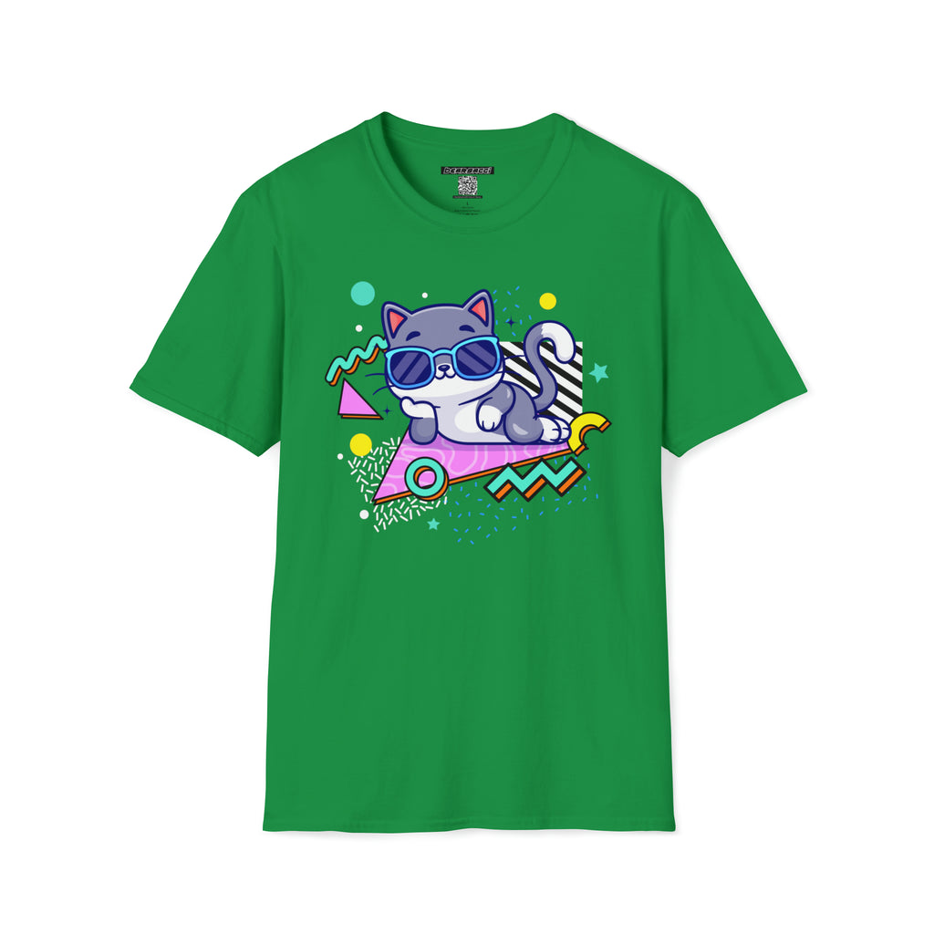 HyperPop™: Hella Dope 90s Cat │ Softsyle T-shirt