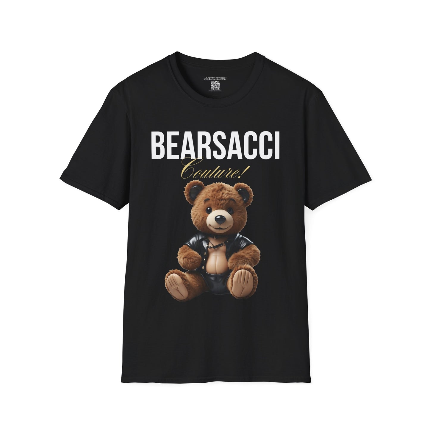 Fake Designer™: Leather Teddy Bear│ Softsyle T-shirt