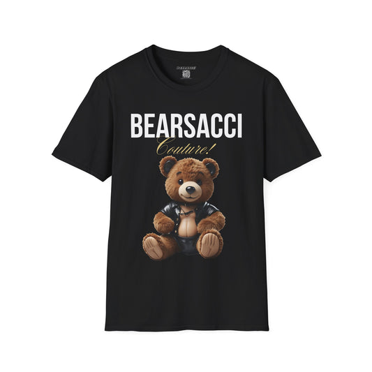 Fake Designer™: Leather Teddy Bear│ Softsyle T-shirt