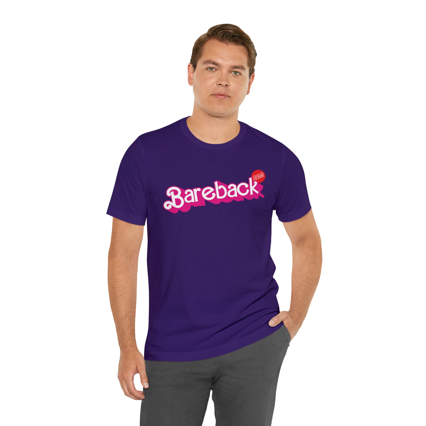 Bearbie™ X Slutpride™: Bareback Logo │Premium Jersey T-shirt