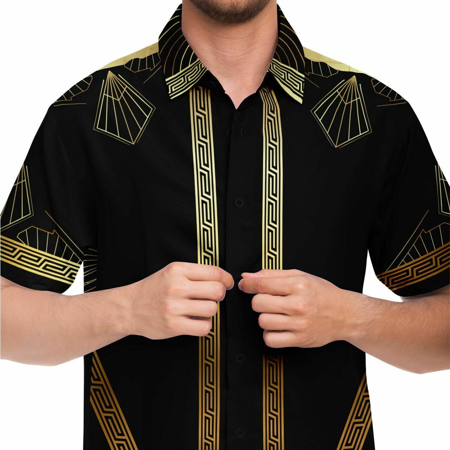 Art Deco Western │ Short Sleeve Button Down Shirt