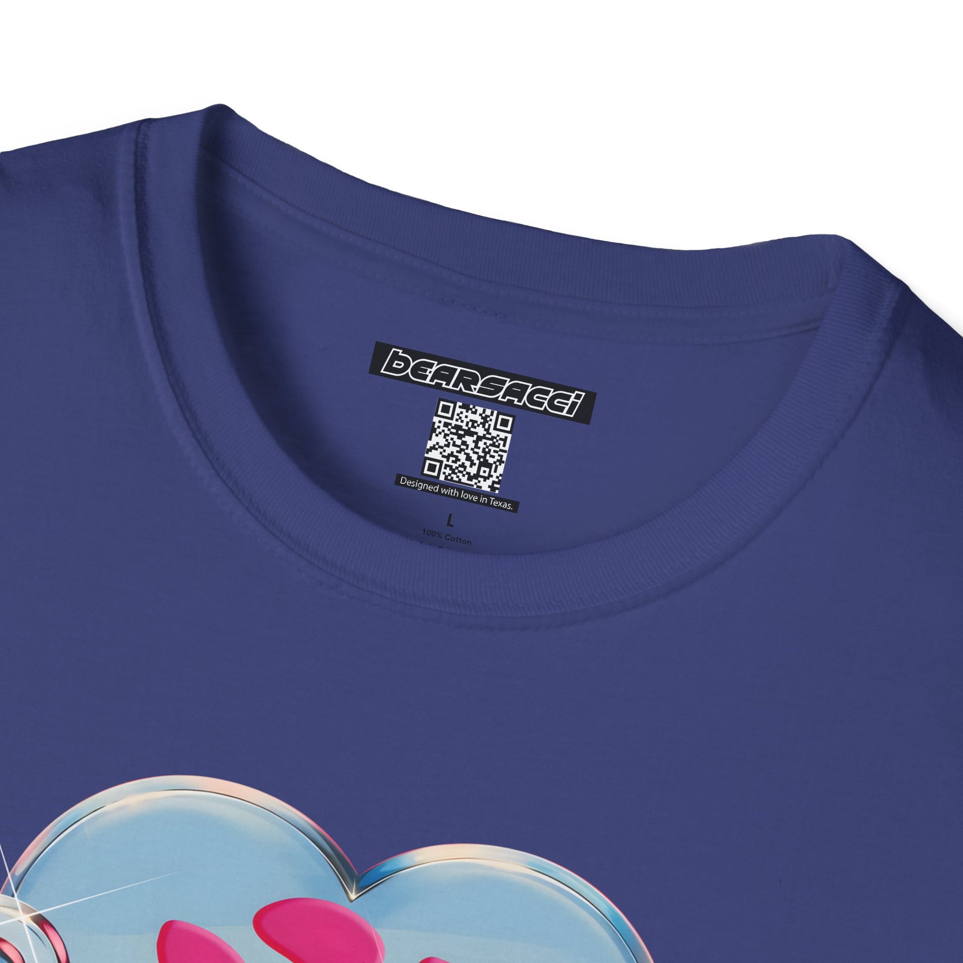 Bearbie®: Heart Bear Claw Logo │Softsyle T-shirt