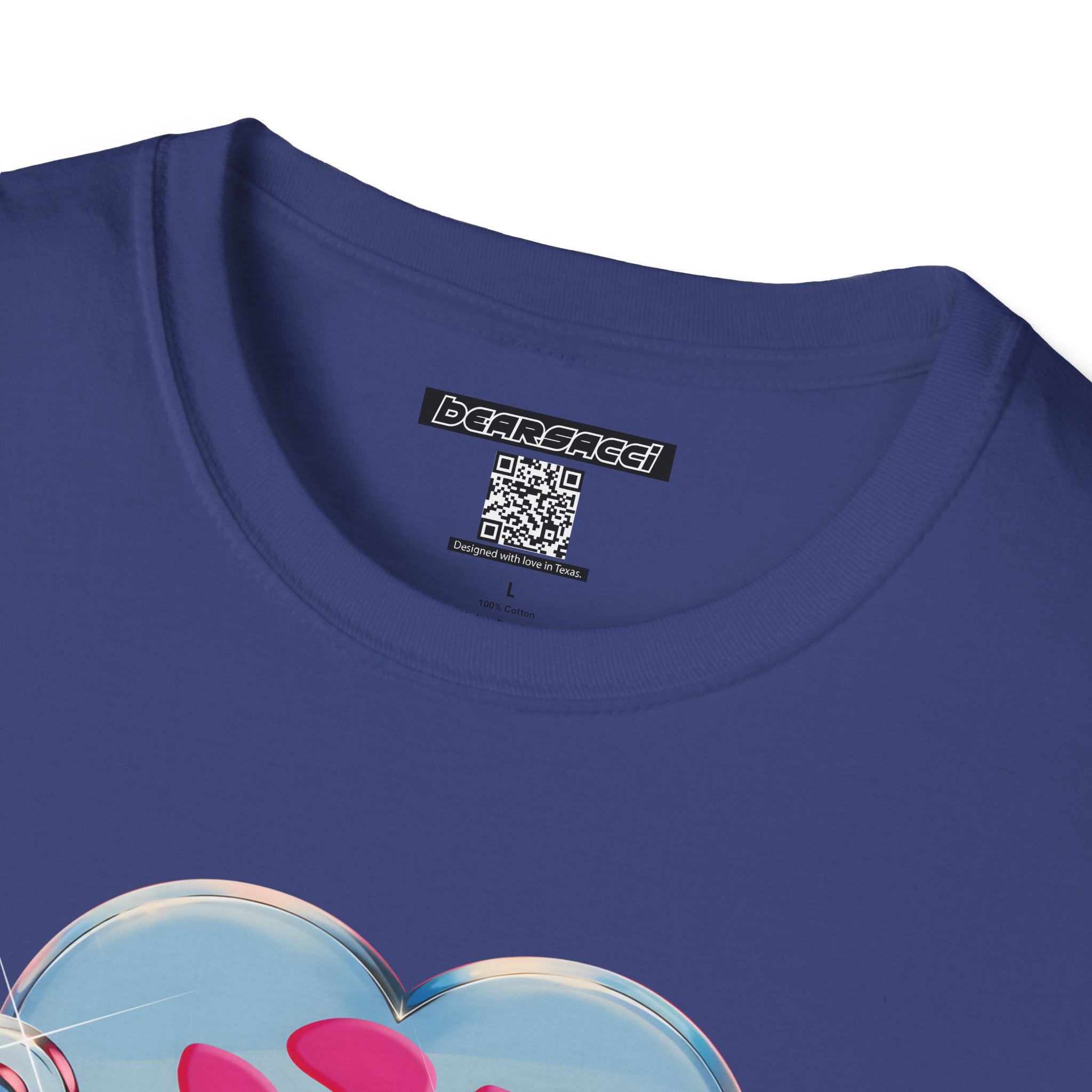 Bearbie®: Heart Bear Claw Logo │Softsyle T-shirt