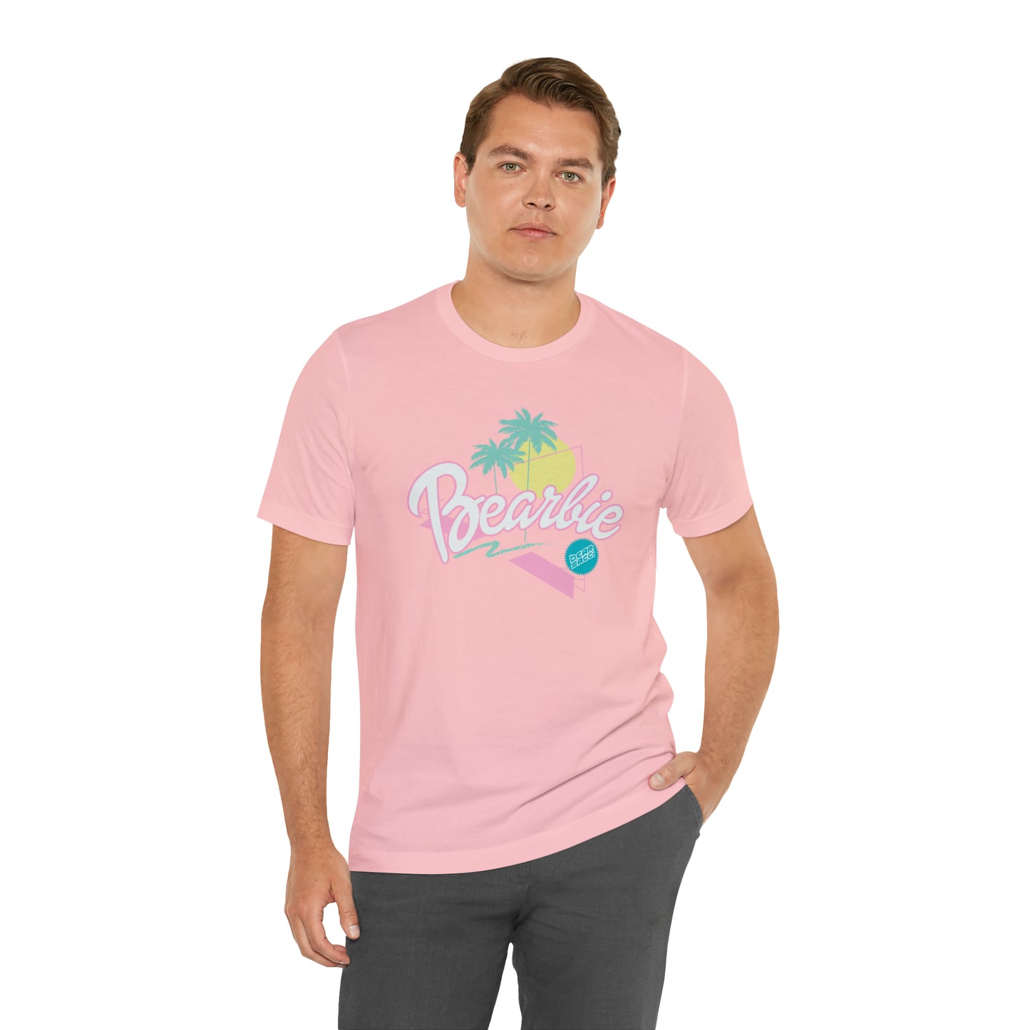 Bearbie: Pastel Malibu-Style Logo │Premium Jersey T-shirt