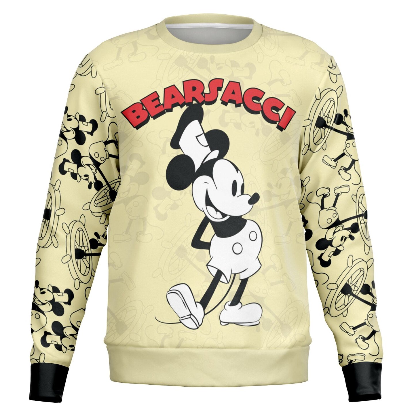 HyperPop™: Steamboat Willie │ Softsyle Athletic Sweatshirt AOP