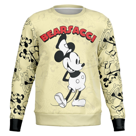 HyperPop™: Steamboat Willie │ Softsyle Athletic Sweatshirt AOP