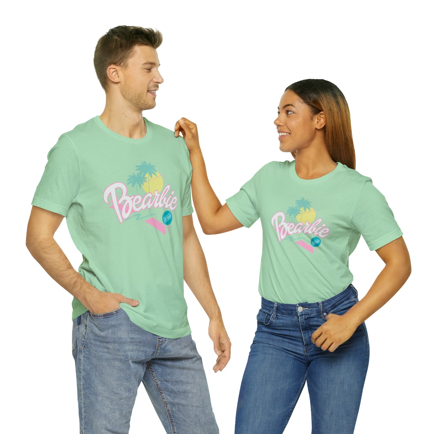 Bearbie: Pastel Malibu-Style Logo │Premium Jersey T-shirt