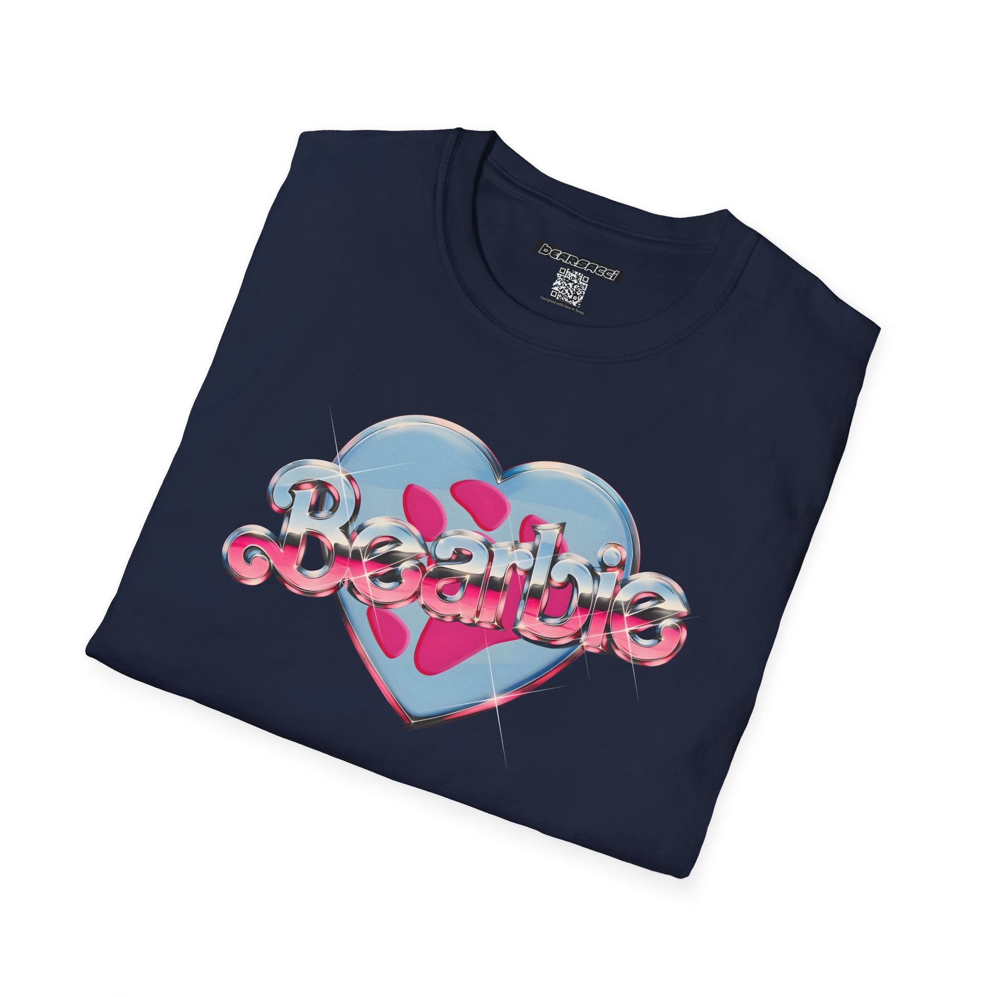 Bearbie®: Heart Bear Claw Logo │Softsyle T-shirt