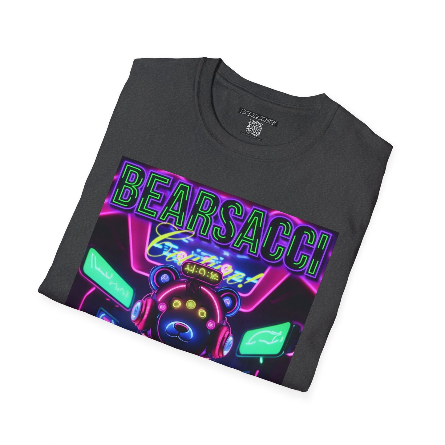 Fake Designer™: Neon Teddy Bear│ Softsyle T-shirt