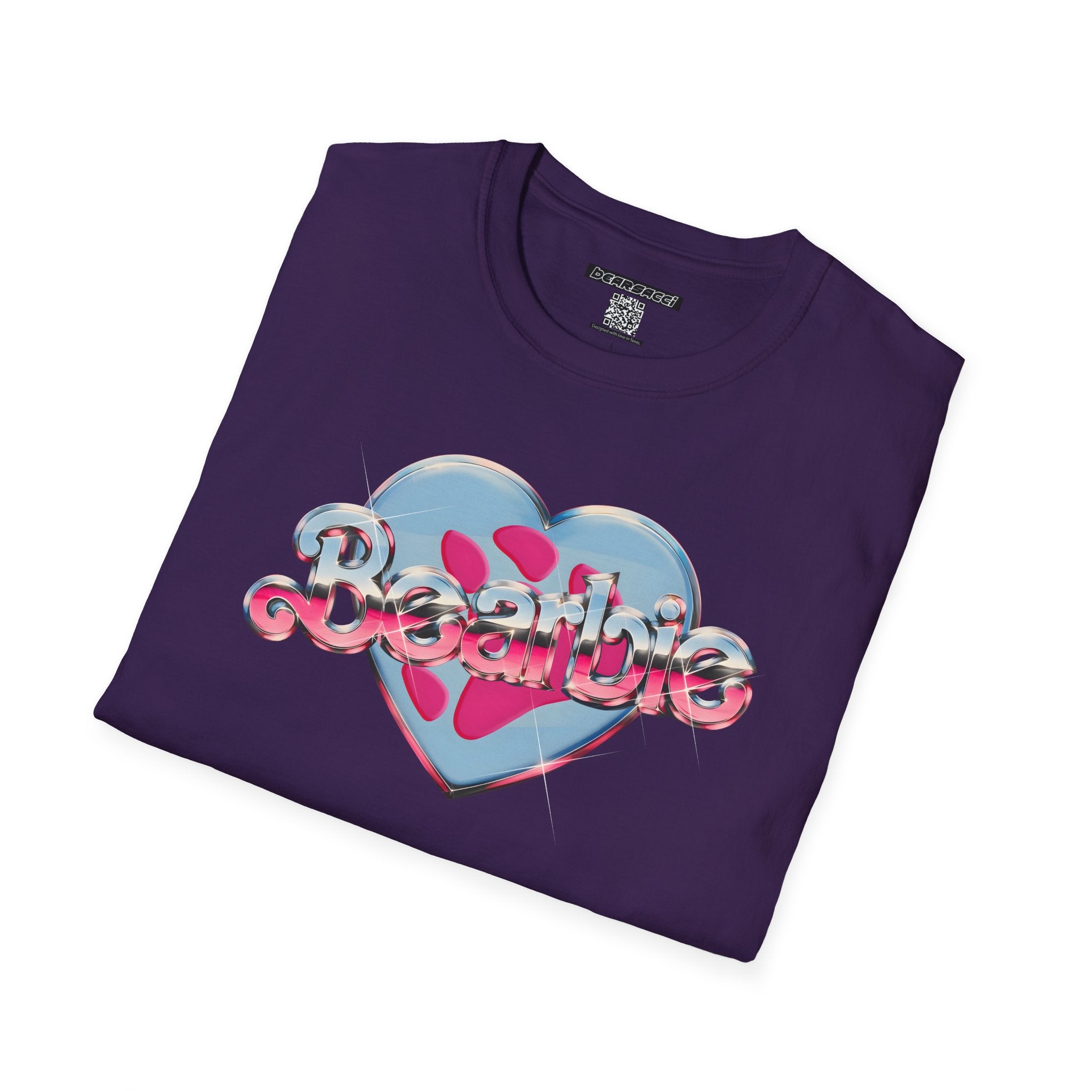 Bearbie®: Heart Bear Claw Logo │Softsyle T-shirt