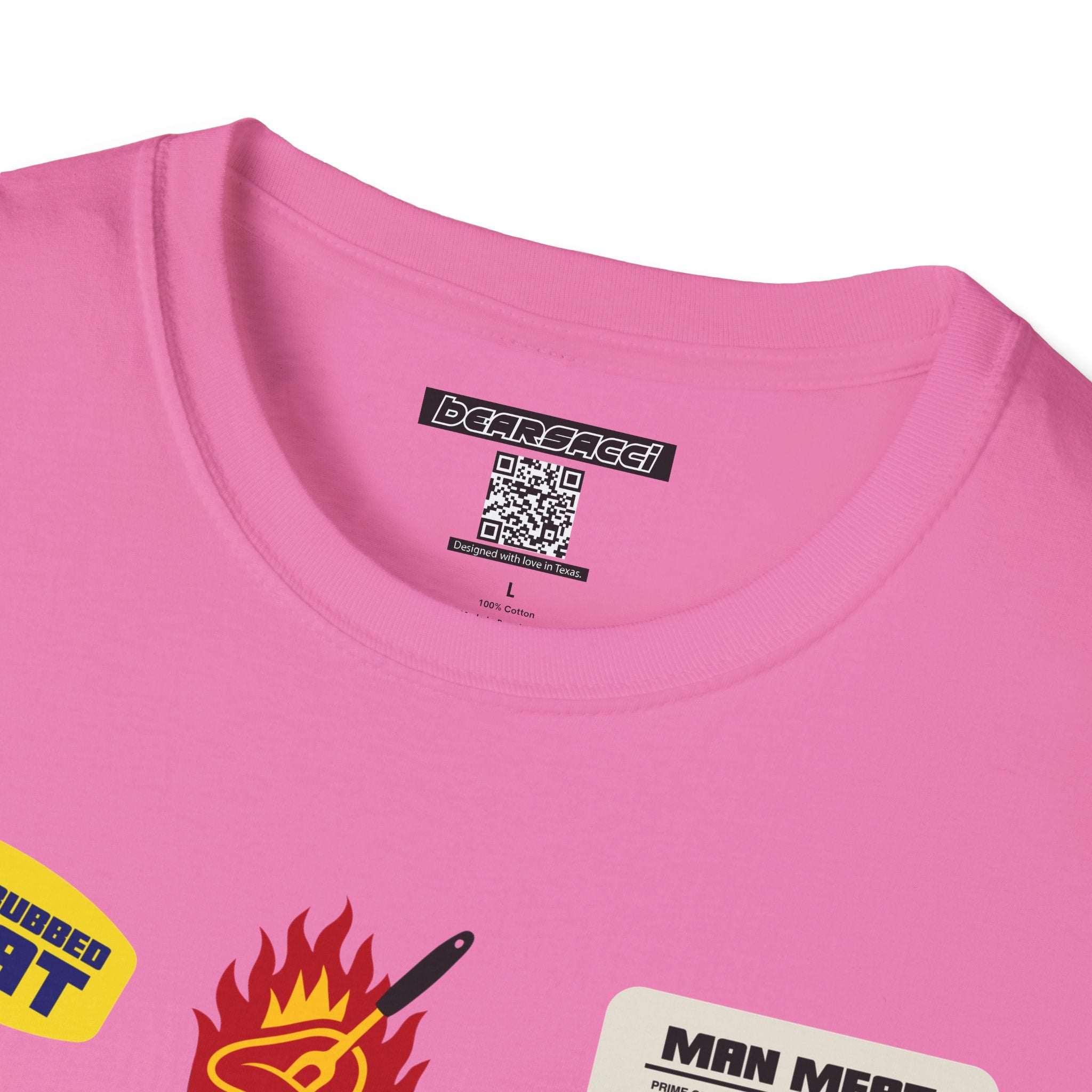 Bearmart®: Butcher Isle Meat Stickers (1990s Colorway) │Softsyle T-shirt