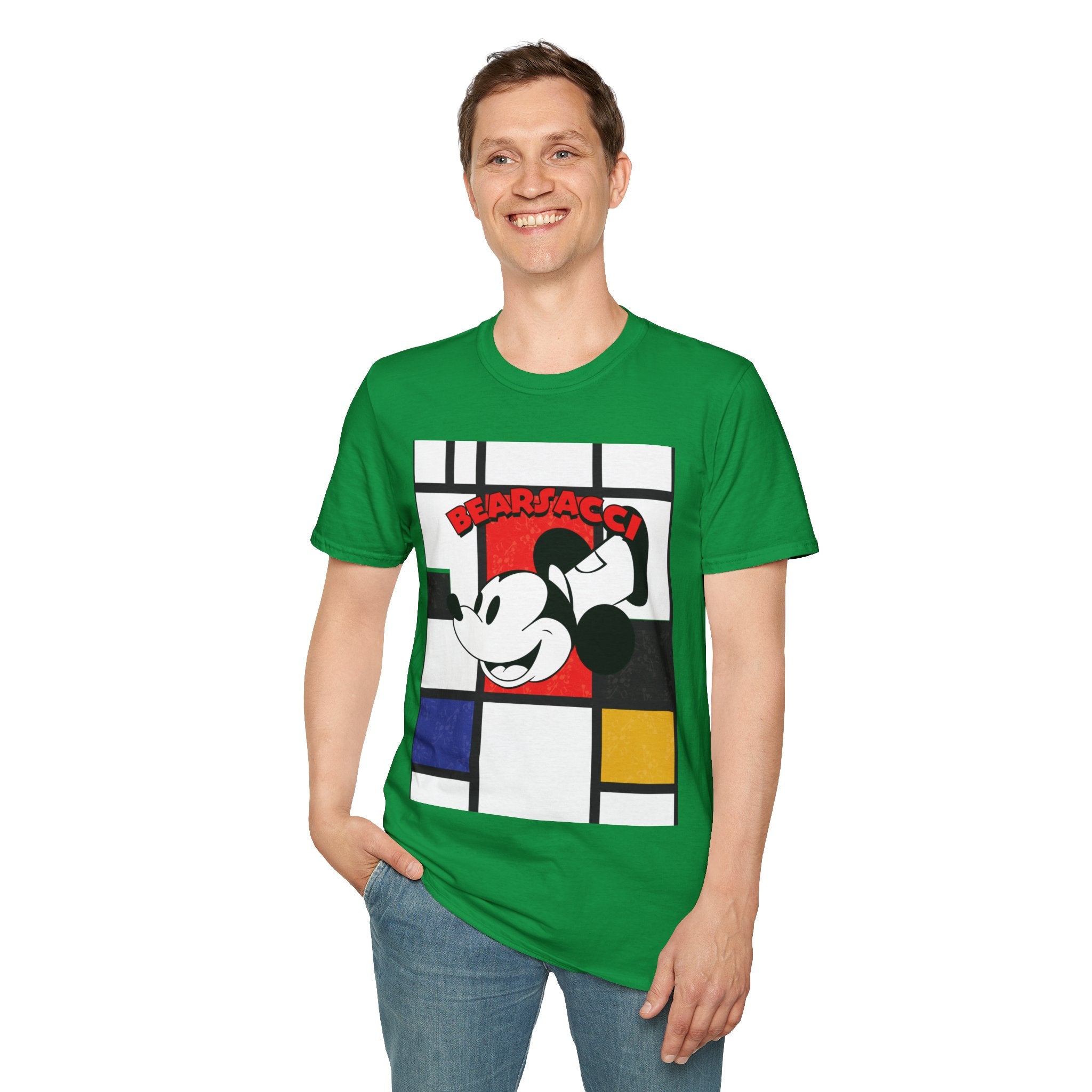 HyperPop™: Mondrian Steamboat Willie│ Softsyle T-shirt