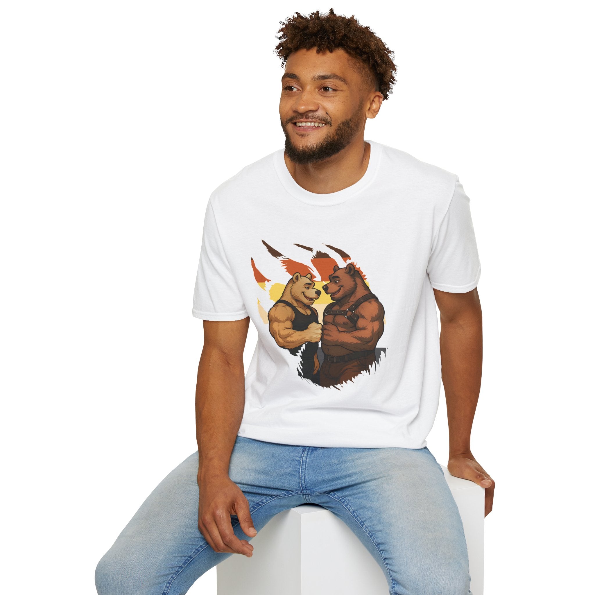 Bearsacci™: Fist Bumping Bears │ Softsyle T-shirt
